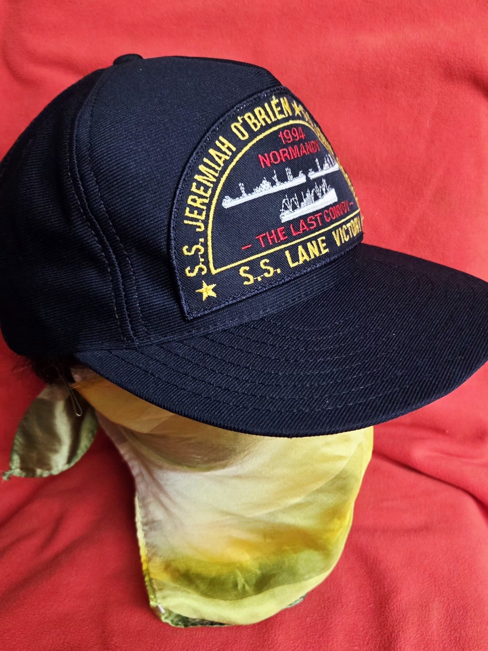Normandy SS JEREMIAH OBRIEN MILITARY 1995 Hat The Last Convoy Ship Hat Made USA